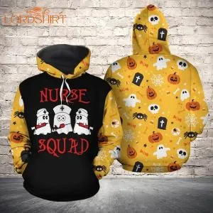 Funny Nurse Squad Black And Yellow Youth 3d All Over Print