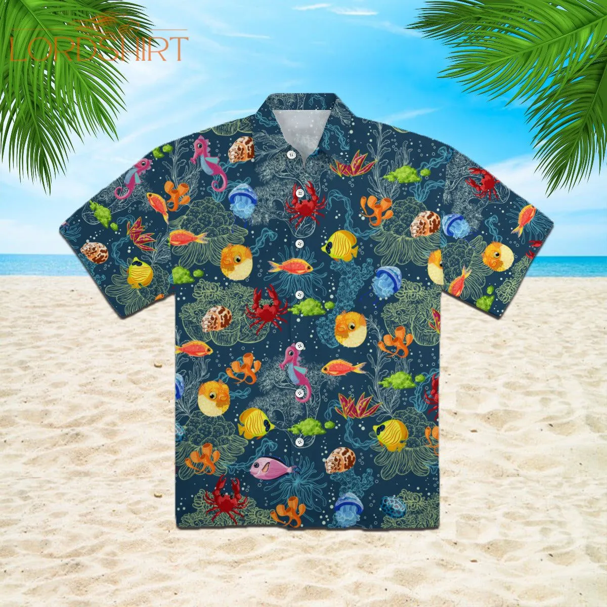 Funny Sea Life Hawaiian Shirt