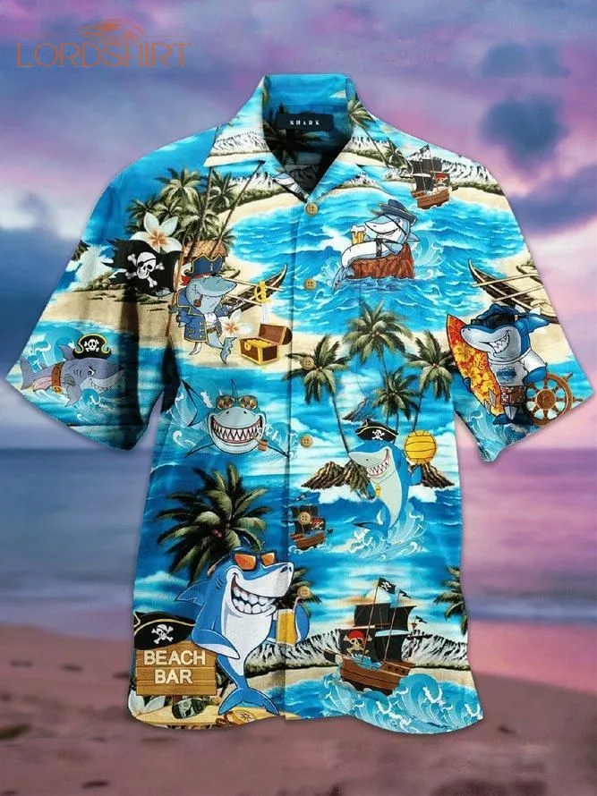 Funny Shark Aloha Hawaiian Shirt