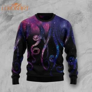 Galaxy Octopus Ugly Christmas Sweater