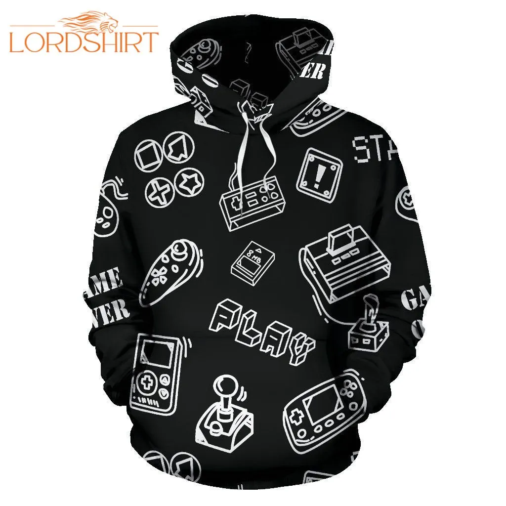 Gamer Black And White Basic 3d All Over Print