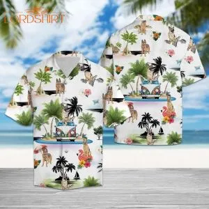 German Shepherd Vacation Multicolor Hawaiian Shirt