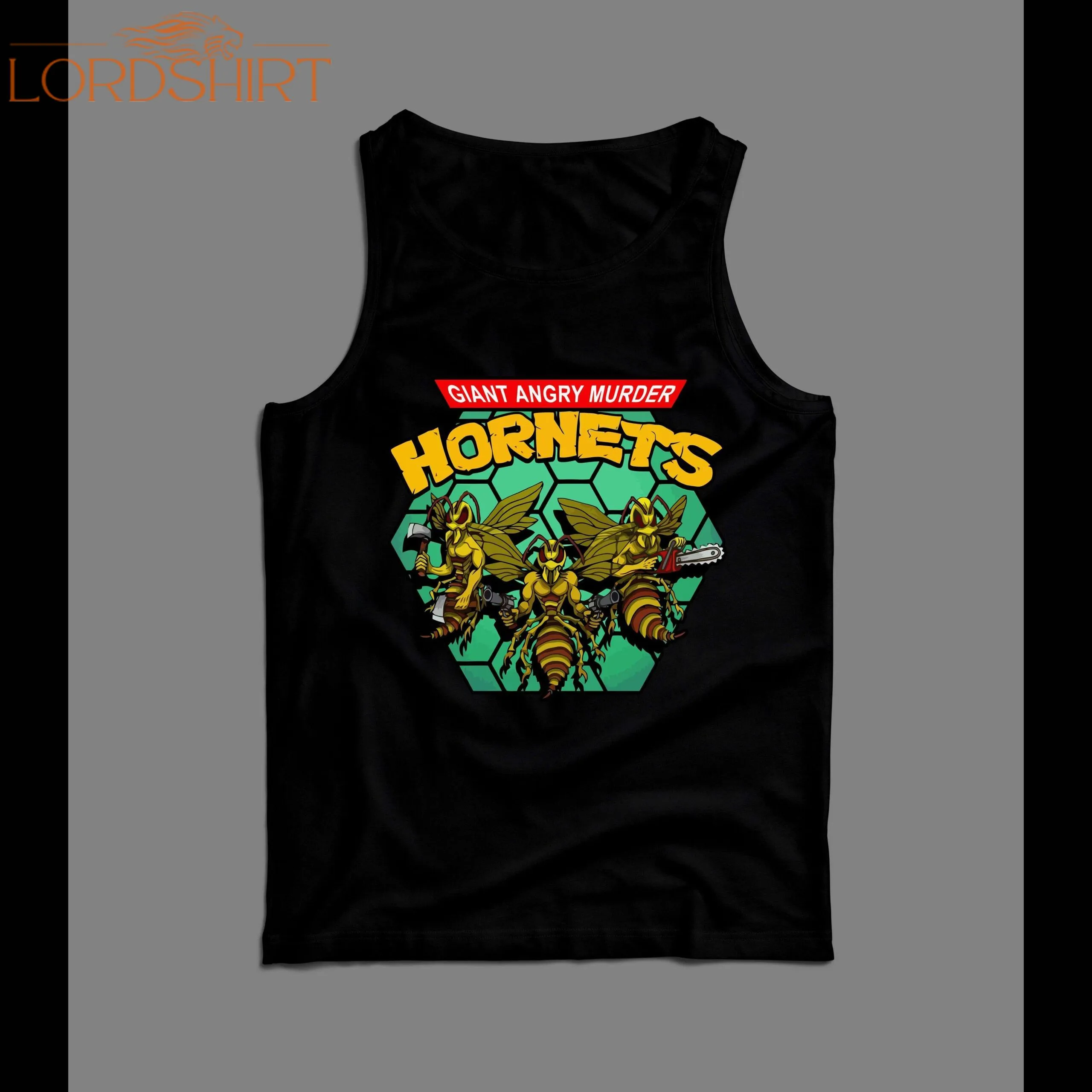 Giant Angry Murder Hornets Parody Men's Tank Top