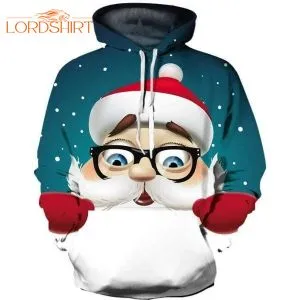 Glasses Santa Claus Christmas 3d All Over Print