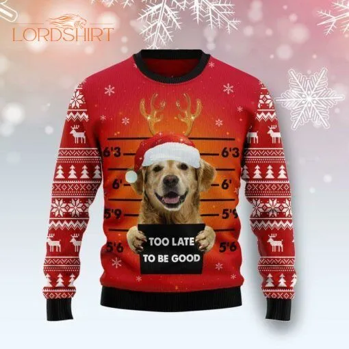 Golden Retriever Dog Ugly Christmas Sweater