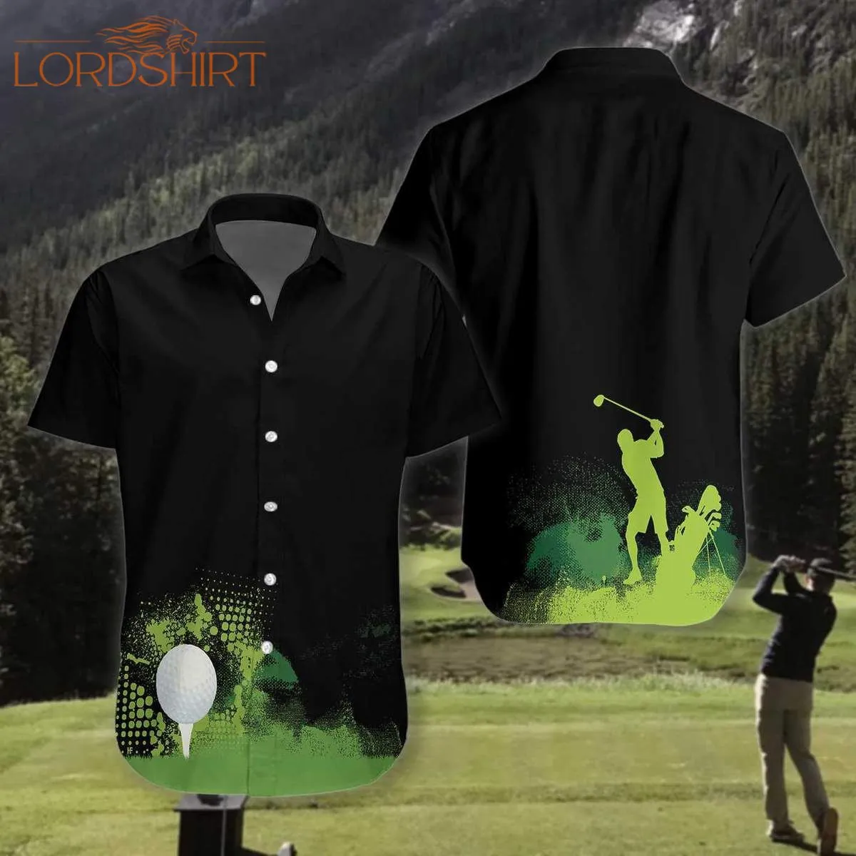 Golf Grunge Unisex Hawaiian Shirt