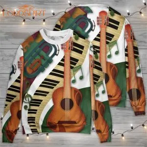 Guitar Vintage Classic Musician 3d All Over Print