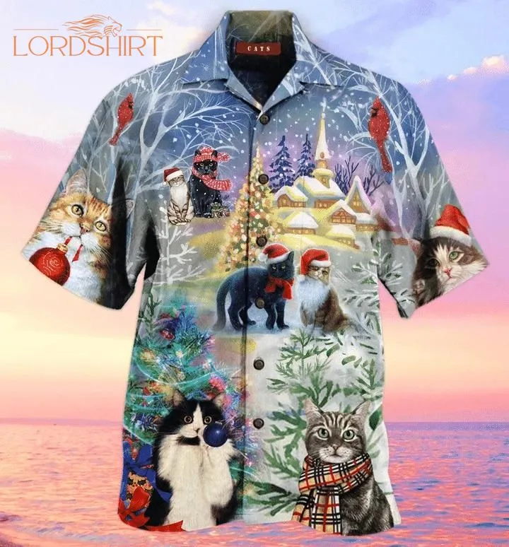 Have A Purry Purry Christmas Cat Hawaiian Shirt