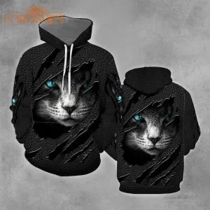 Hiden Cat Black Cat 3d All Over Print