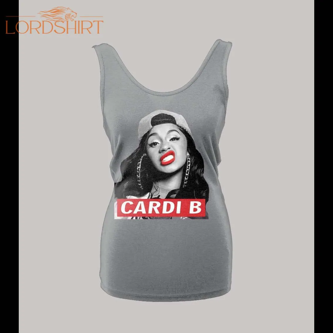 Hip Hop Cardi B Supreme Parody Oldskool High Quality Ladies Tank Top