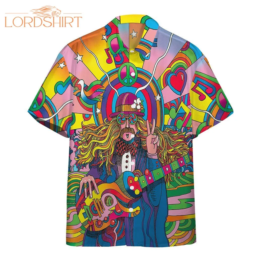 Hippie Psychedelic Hawaiian Shirt