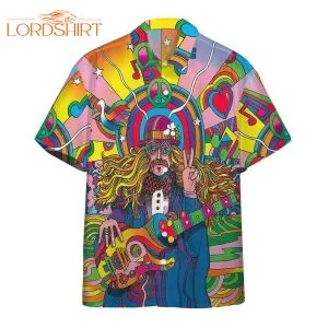 Hippie Psychedelic Hawaiian Shirt