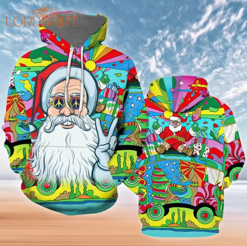 Hippie Santa Claus 3d All Over Print