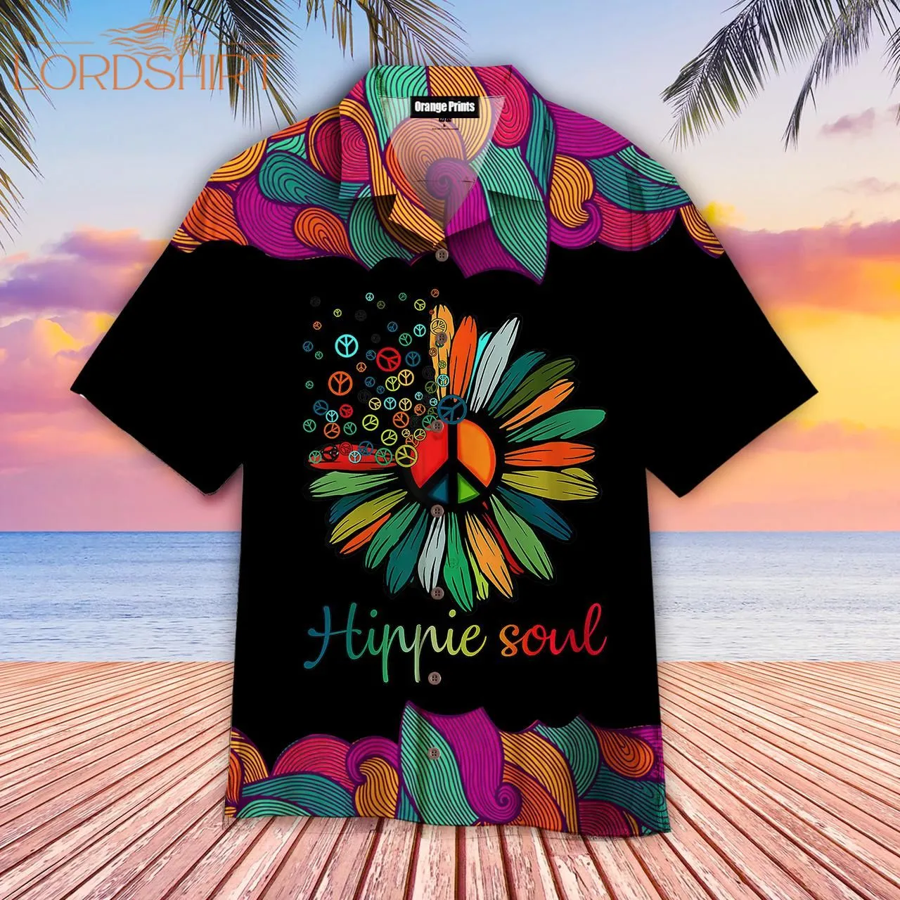 Hippie Soul Flower Aloha Hawaiian Shirt