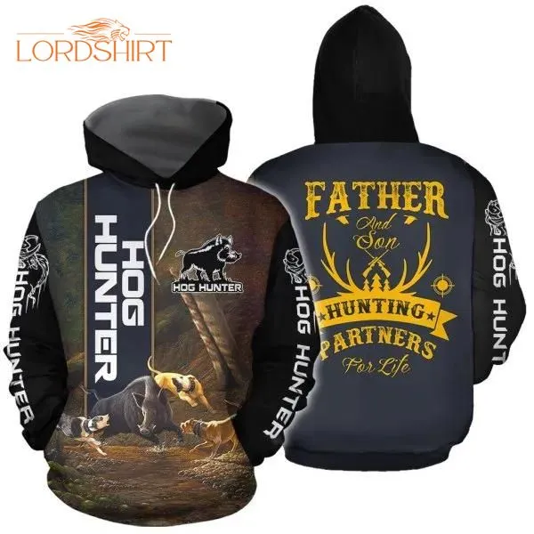 Hog Hunter Father Son Hunting Partner 3d All Over Print