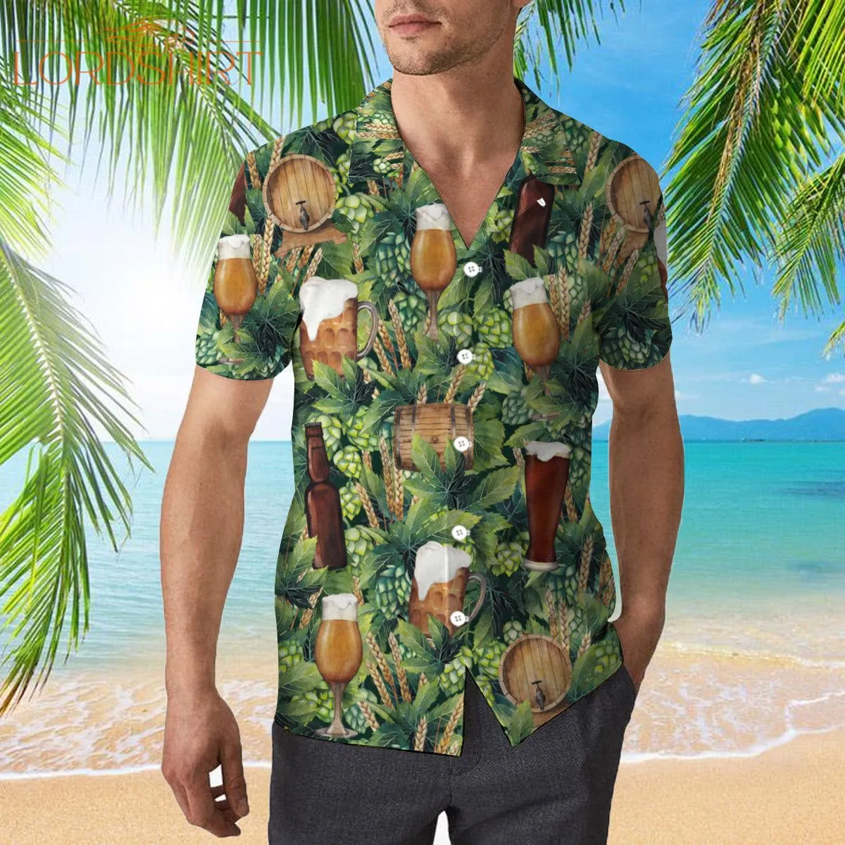 Hops And Craft Beer Hawaiian Shirt