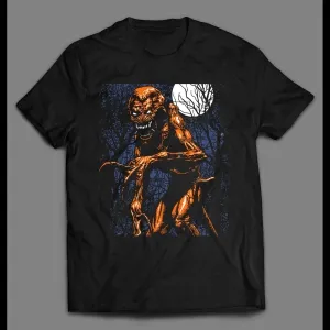 Horror Movie Creature Pumpkin Head Custom Art Shirt