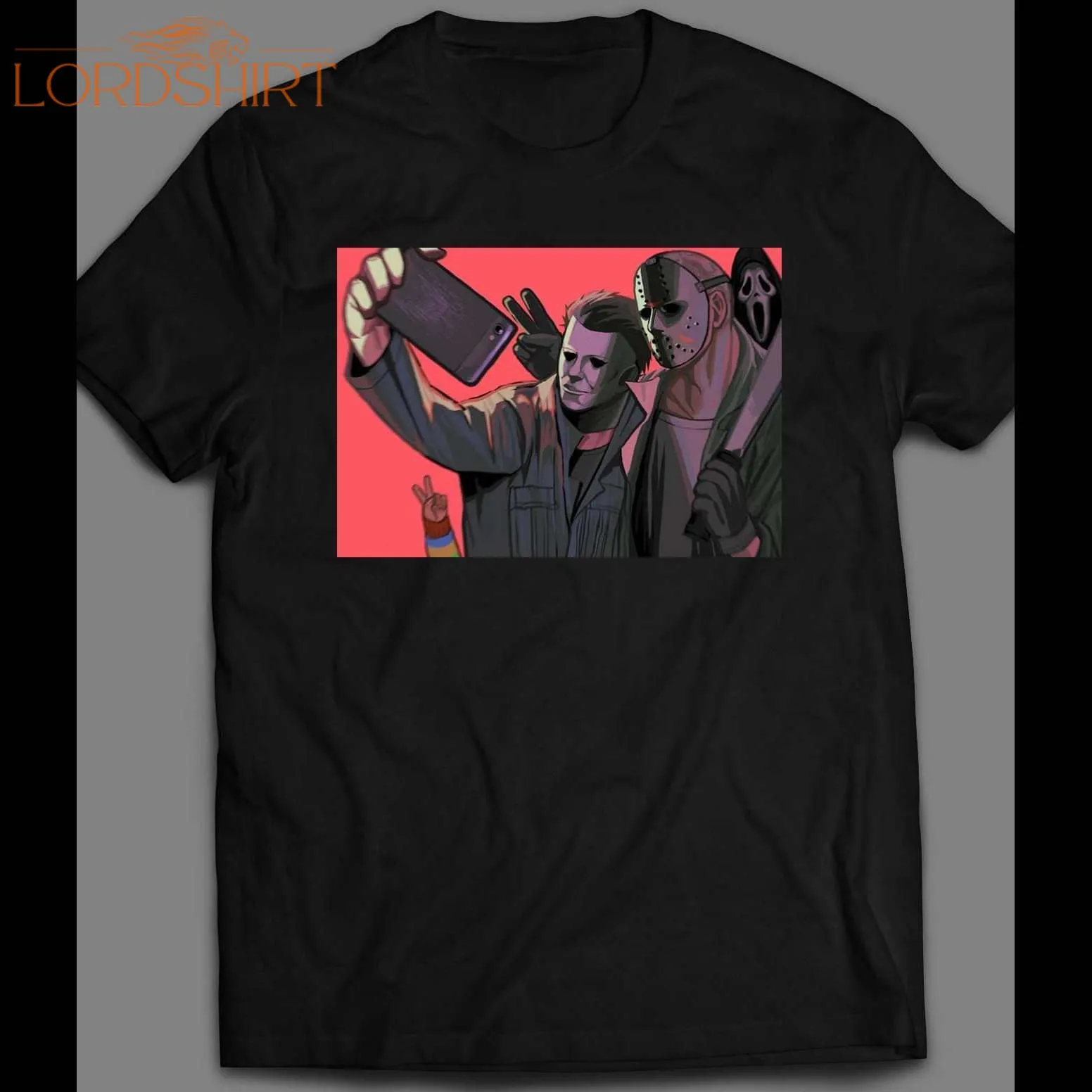 Horror Movie Killers Halloween Selfie Shirt