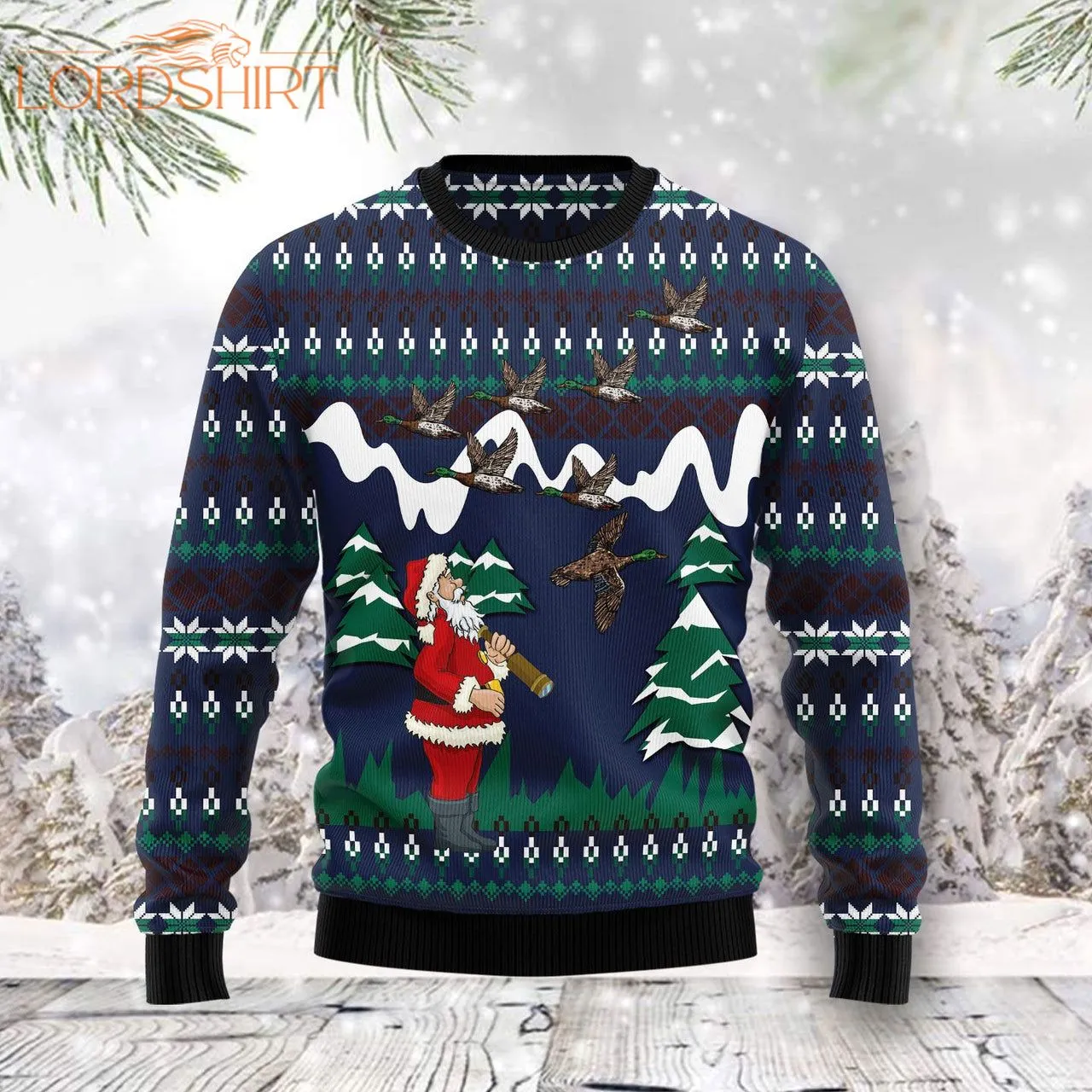 Hunting Duck Ugly Christmas Sweater