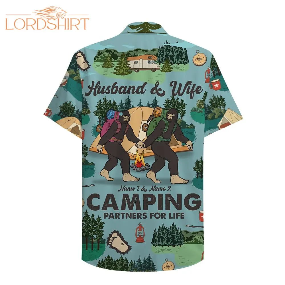 Husband And Wife Camping Hawaiian Shirt