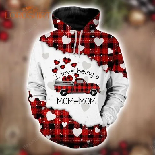 I Love Being A Mom Red Buffalo Truck 3d All Over Print