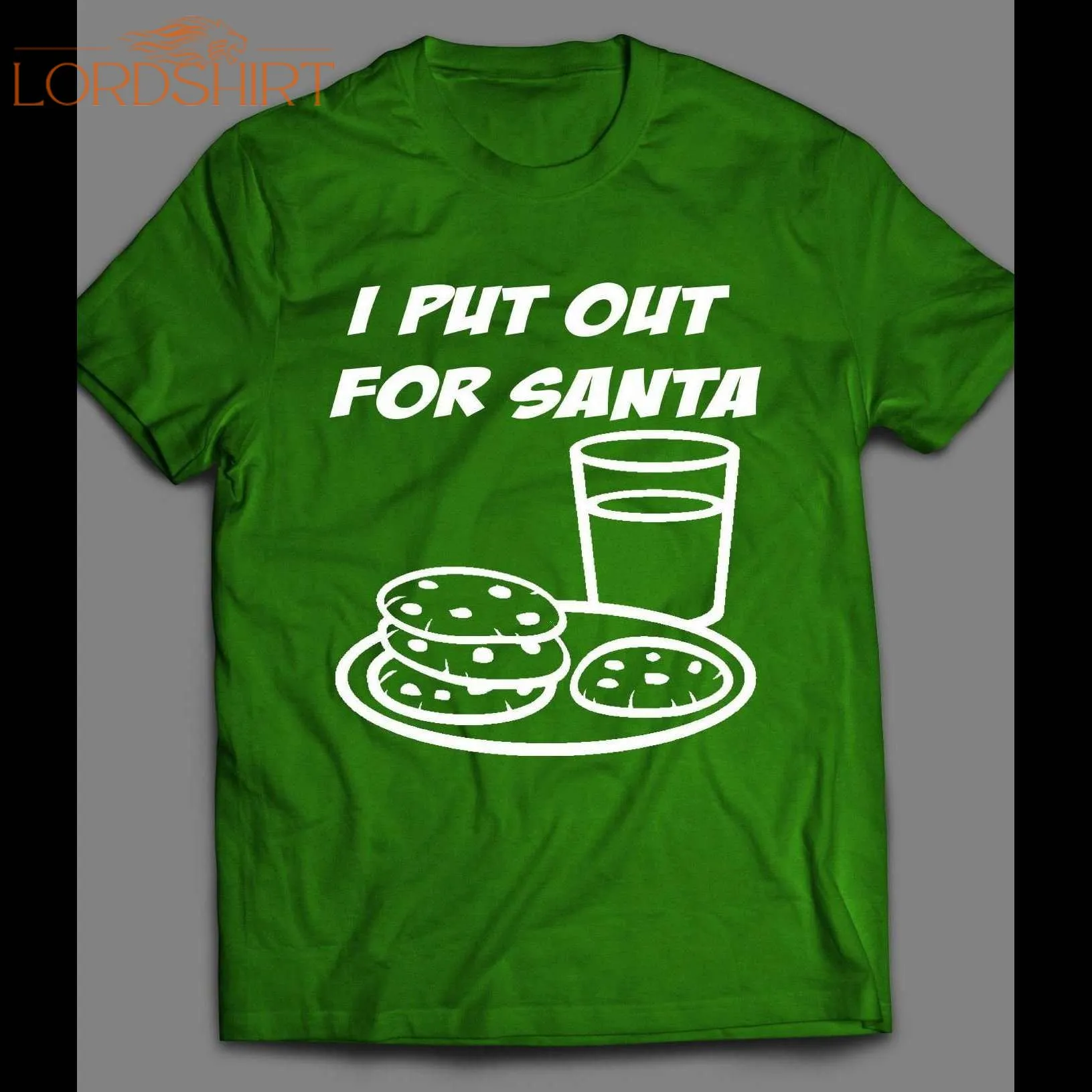 I Put Out For Santa Milk And Cookies Funny Christmas Shirt