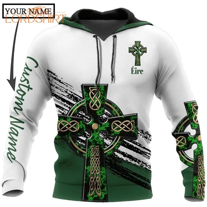 Irish Happy St Patrick Celtic Cross Custom Name 3d All Over Print