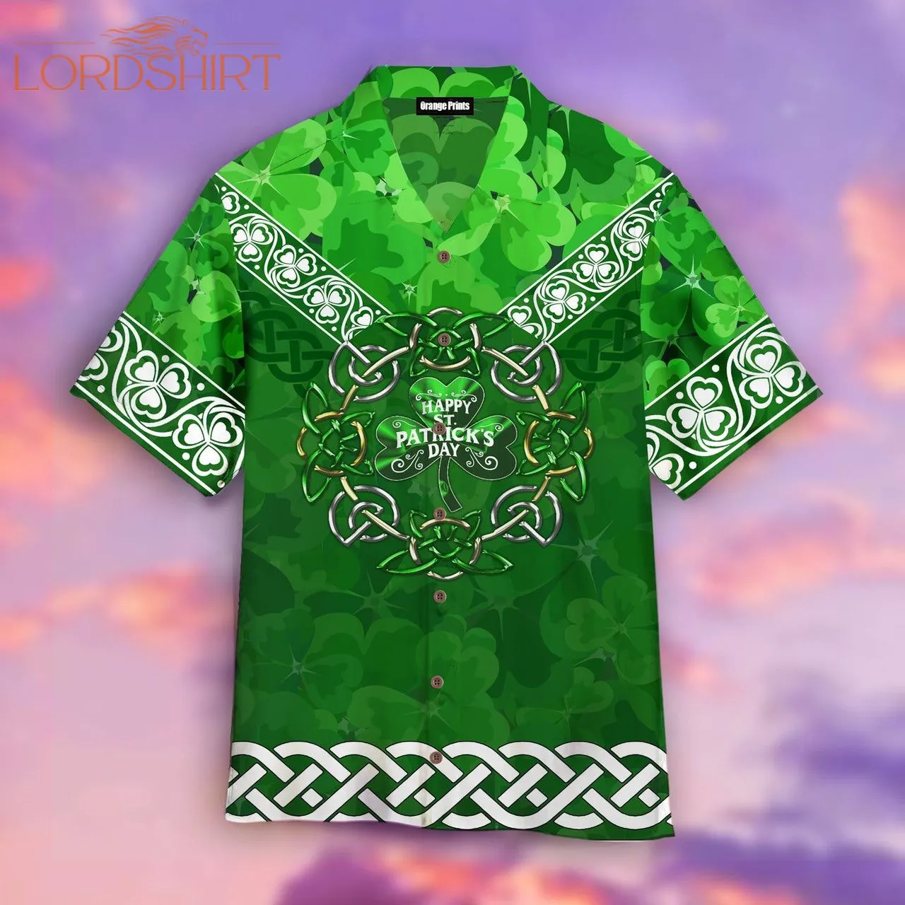 Irish Shamrock St Patrick Day Hawaiian Shirt