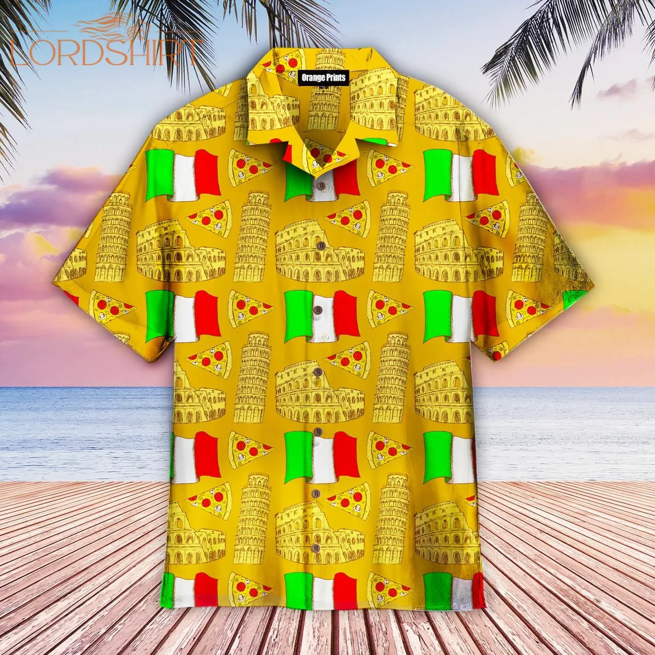 Italian Vintage Style Hawaiian Shirt