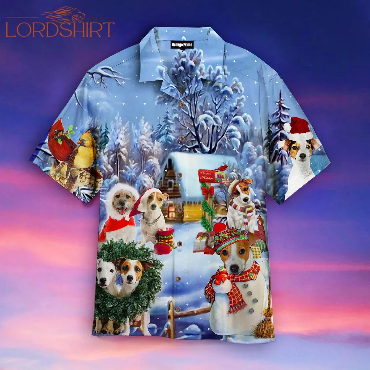 Jack Russell Christmas Hawaiian Shirt