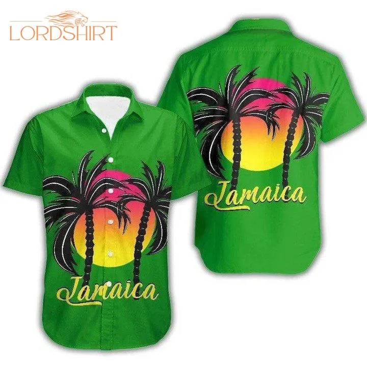 Jamaica Coconut Tree Hawaiian Shirt