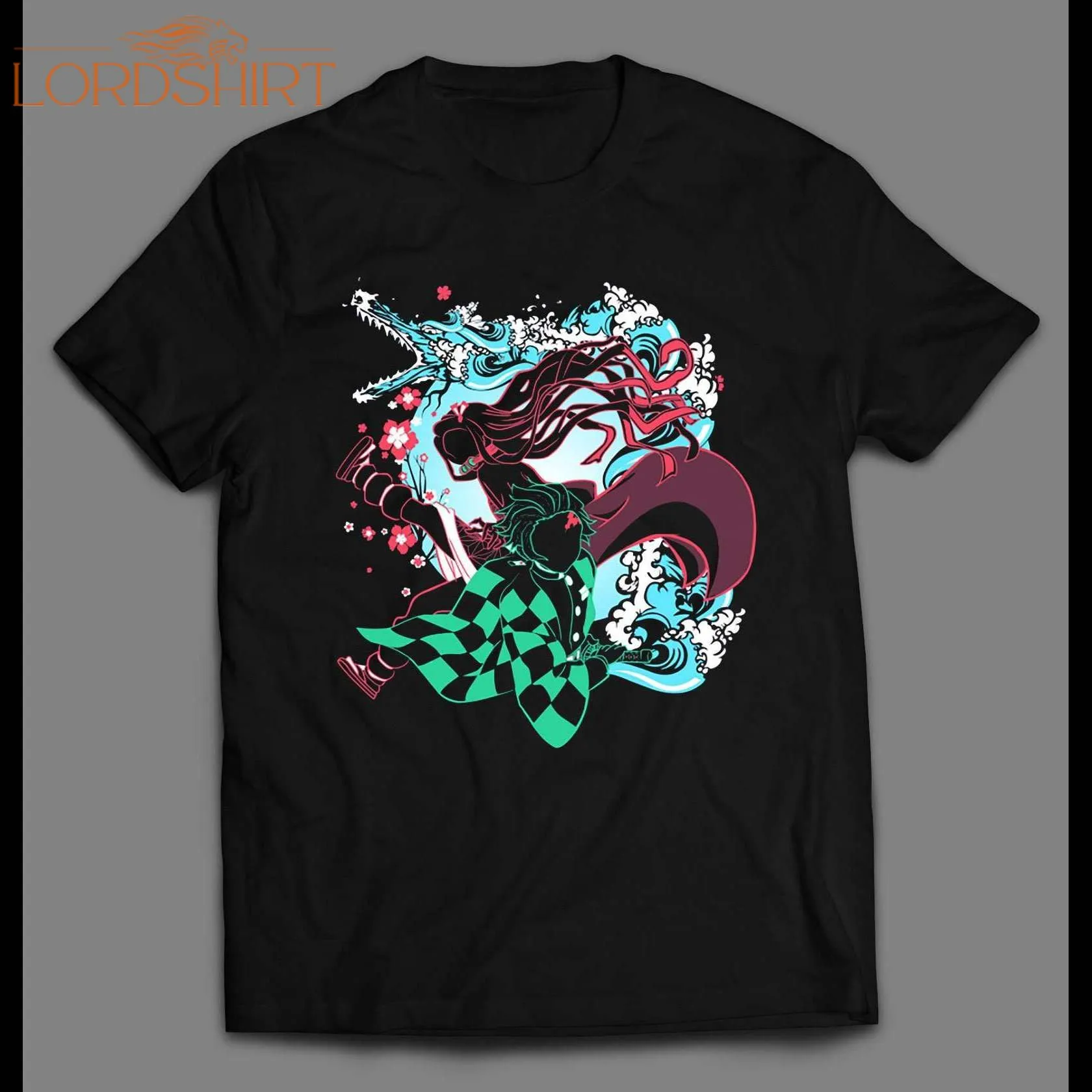 Japanese Anime Dragon Slayer Siblings Custom Art Shirt