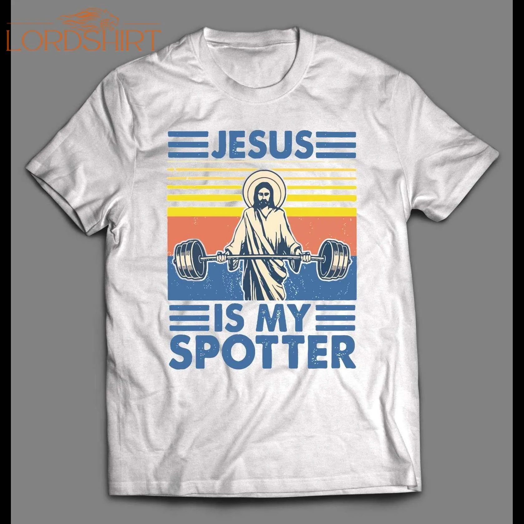 Jesus Is My Spotter Workout Gym Shirt