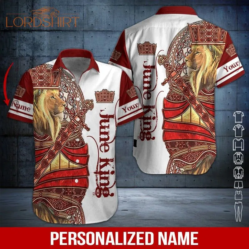 June Guy Custom Name Hawaiian Shirt