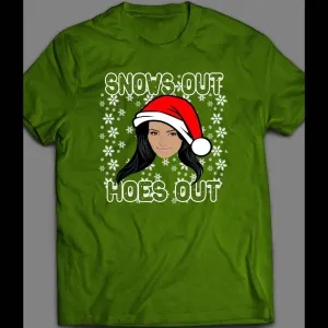 Kardashian's Parody Snows Out, Hoes Out Funny Christmas Shirt