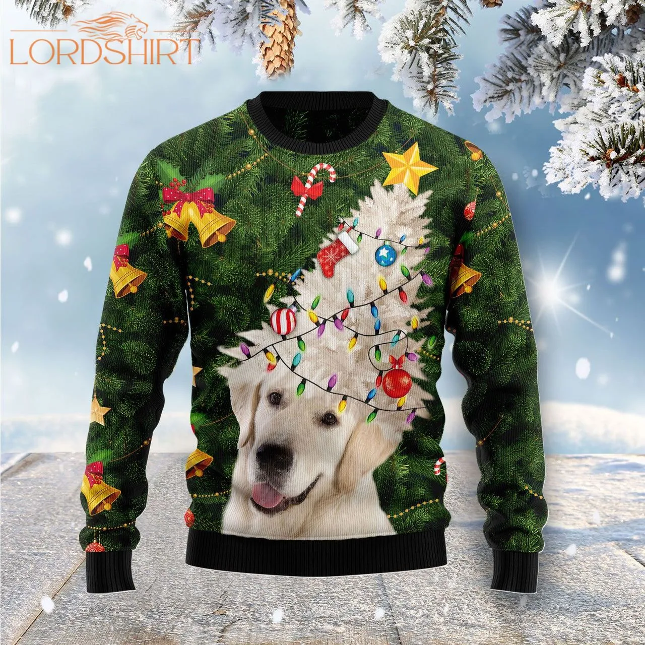 Labrador Retriever Noel Tree Ugly Christmas Sweater