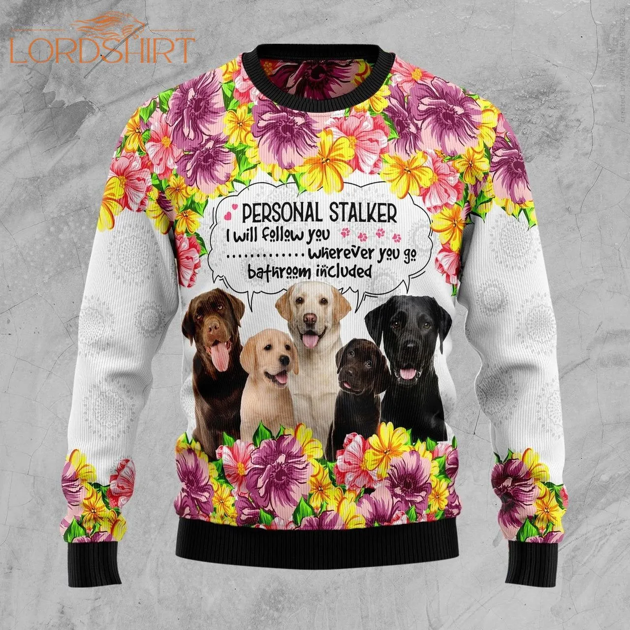 Labrador Retriever Personal Stalker Ugly Christmas Sweater