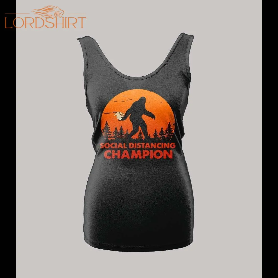 Ladies Bigfoot Social Distancing Social Champion Shirt