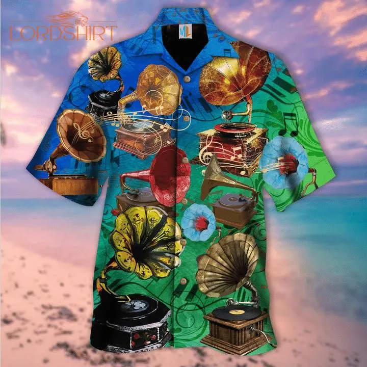 Let Gramophone Record Revive Memories Hawaiian Shirt