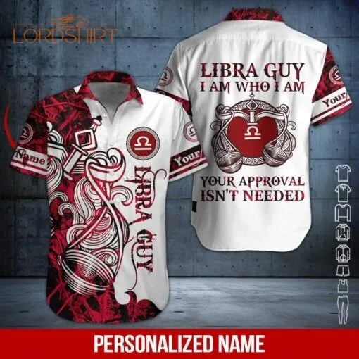 Libra Guy Custom Name Hawaiian Shirt