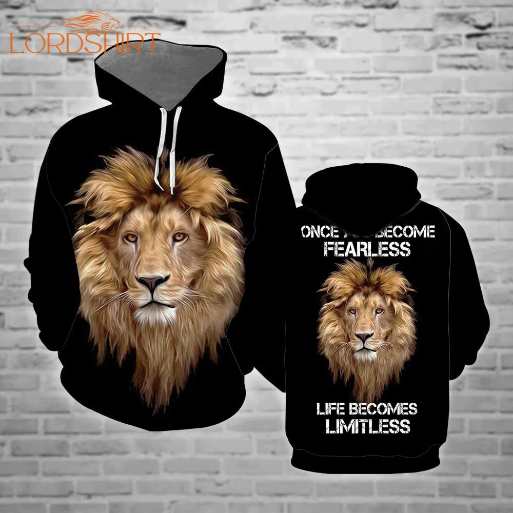 Lion Head Fearless Inspirational 3d All Over Print
