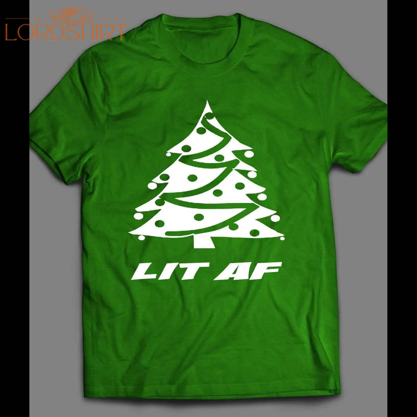 Lit Af Funny Christmas Shirt