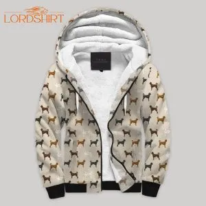 Little Labradoodle Fleece Zip Hoodie All Over Print