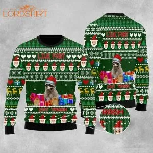 Live Fast Eat Trash Ugly Christmas Sweater