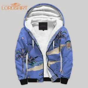 Love Hawaii Blanket Fleece Zip Hoodie All Over Print