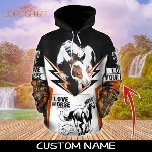 Love Horse Custom Name 3d All Over Print