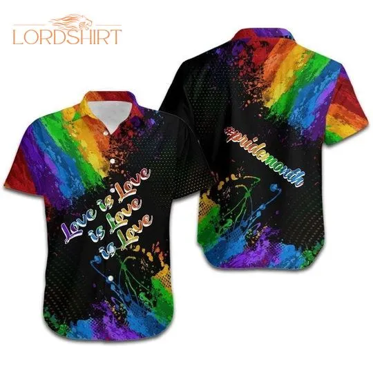 Love Is Love Lgbt Aloha Hawaiian Shirt