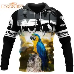 Love Macaw Parrot 3d All Over Print