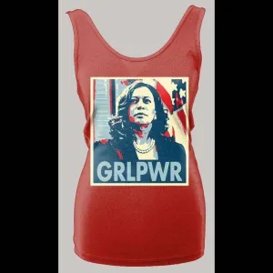 Madam V.p. Grlpwr Election 2020 Pop Art Poster Ladies Tank Top