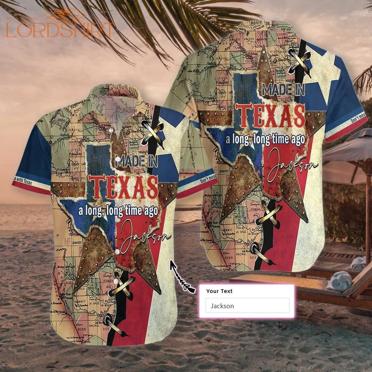 Made In Texas Long Time Ago Custom Name Hawaiian Shirt